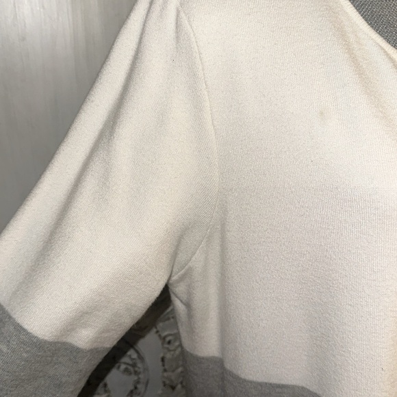 Liz Claiborne Chic Old Money Cozy Two Tone Sweater Duster Size Large - Picture 6 of 11